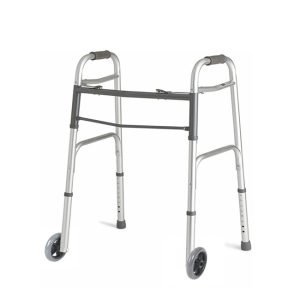Folding aluminum walker.