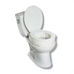 3.5" Hinged Raised Toilet Seat
